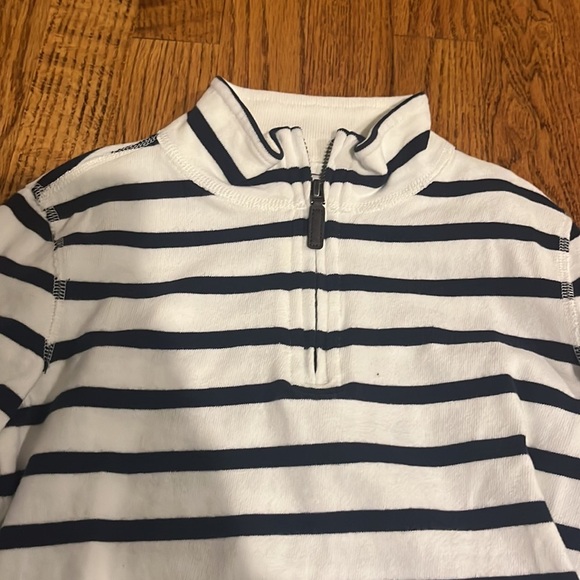 Crewcuts Boy’s Striped Half Zip Size 6-7 - Picture 2 of 5